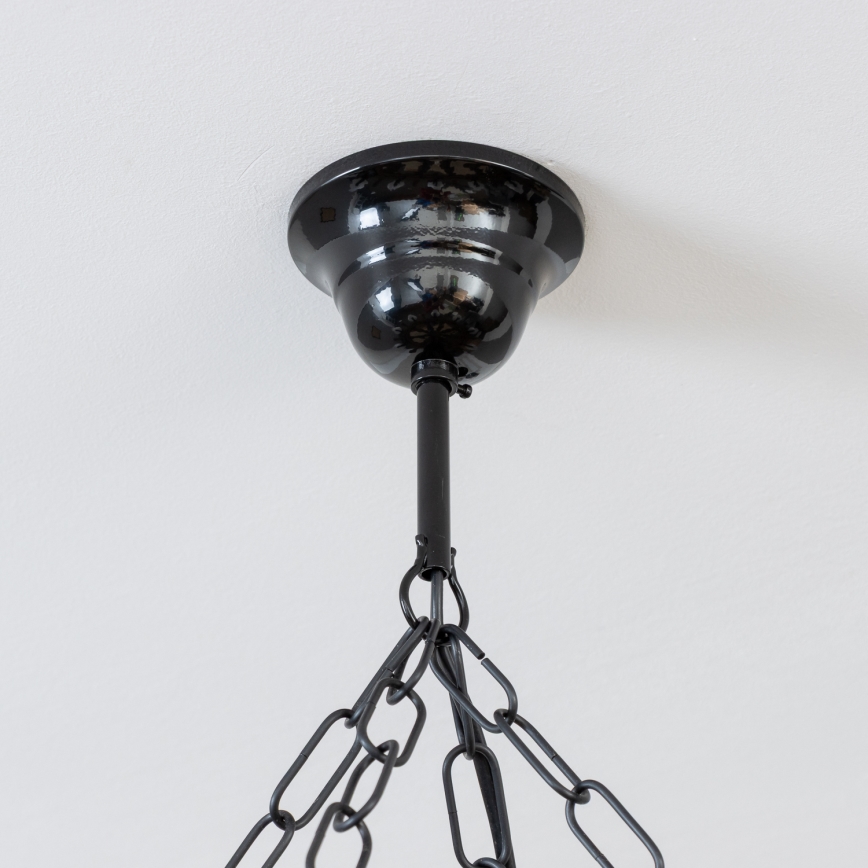 Brilagi - Полилей на верига TIMONA 8xE14/40W/230V Ø 70 см бук