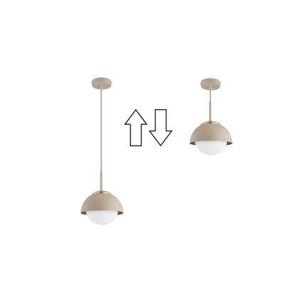 Brilagi - Полилей на кабел 1xE27/60W/230V Ø 18 cm бежово/златно