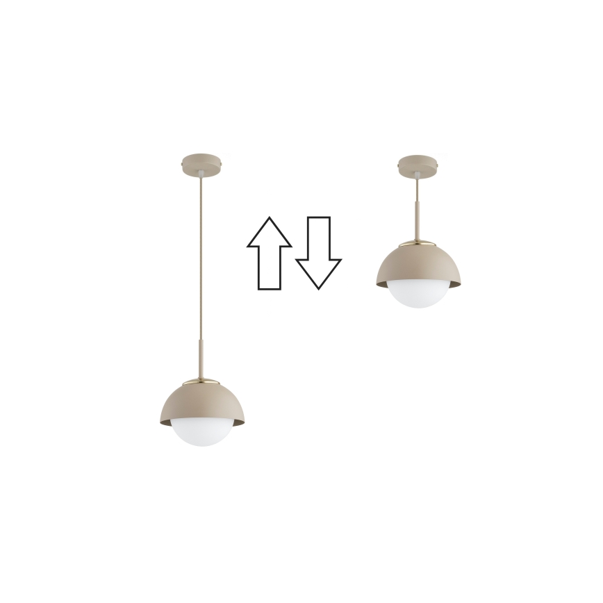 Brilagi - Полилей на кабел 1xE27/60W/230V Ø 18 cm бежово/златно