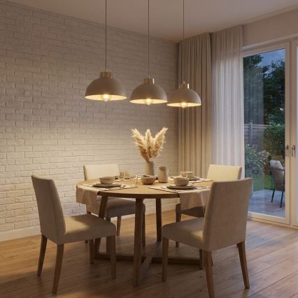 Brilagi - Полилей на кабел 3xE27/60W/230V бежов/златист