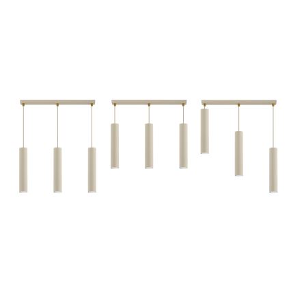 Brilagi - Полилей на кабел 3xGU10/15W/230V бежов/златист