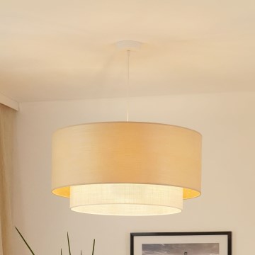 Brilagi - Полилей на кабел ARIZONA BOHO 1xE27/15W/230V диаметър 60 см бежово/бяло