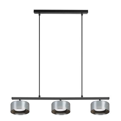 Brilagi - Полилей на кабел AURA LUX 3xGX53/30W/230V черно/димчато