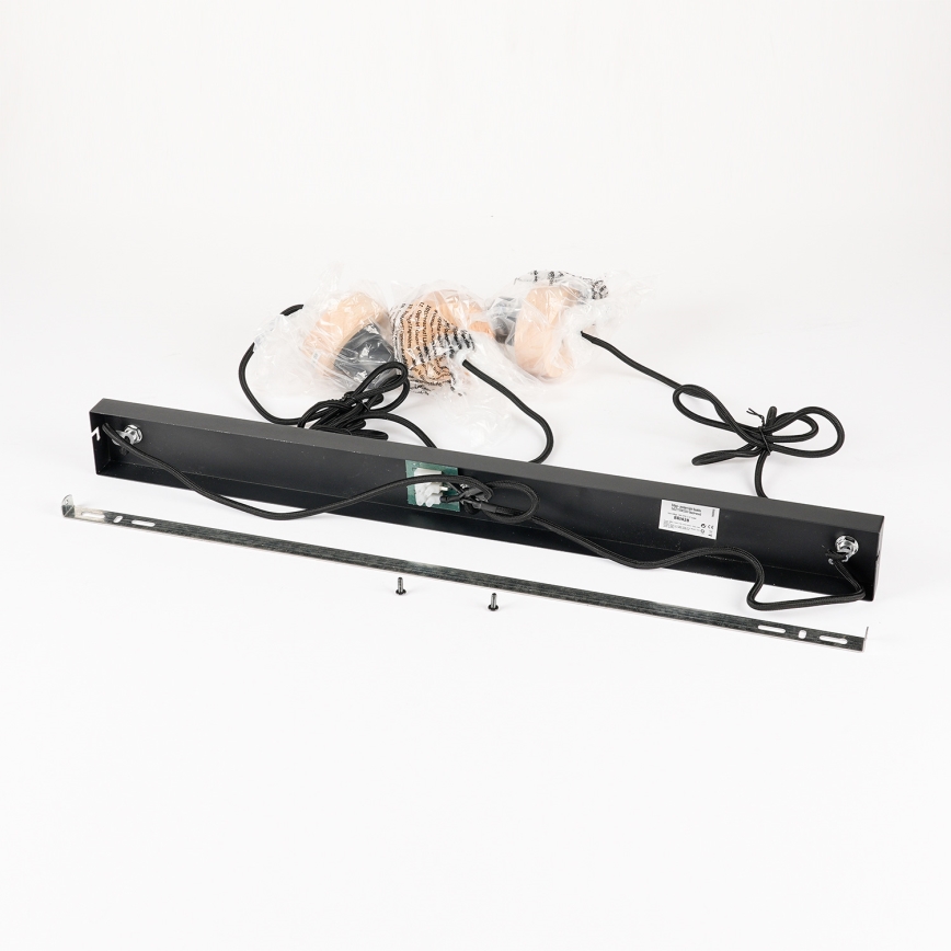 Brilagi - Полилей на кабел BASKLITE 3xE27/15W/230V дърво/черен