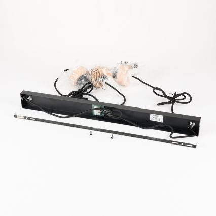 Brilagi - Полилей на кабел BASKLITE 3xE27/15W/230V каучуково дърво/черно