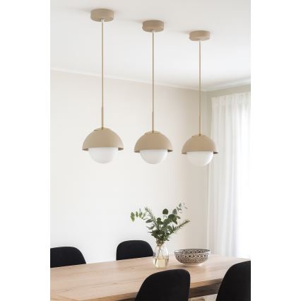 Brilagi - Полилей на кабел COSMO 1xE27/60W/230V Ø 18 cm бежово/златно
