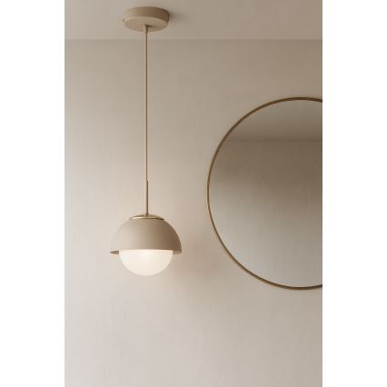 Brilagi - Полилей на кабел COSMO 1xE27/60W/230V Ø 18 cm бежово/златно