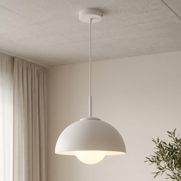 BRILAGI - Полилей на кабел COSMO 1xE27/60W/230V Ø 30 см бял/златен