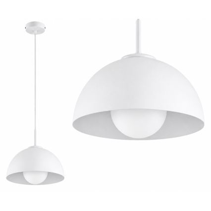 BRILAGI - Полилей на кабел COSMO 1xE27/60W/230V Ø 30 см бял/златен