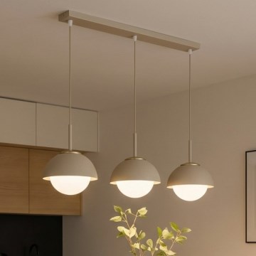 Brilagi - Полилей на кабел COSMO 3xE27/60W/230V бежово/златно