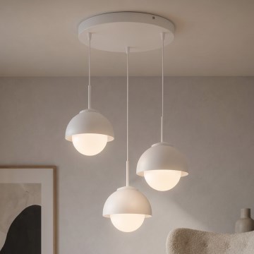 BRILAGI - Полилей на кабел COSMO 3xE27/60W/230V бял