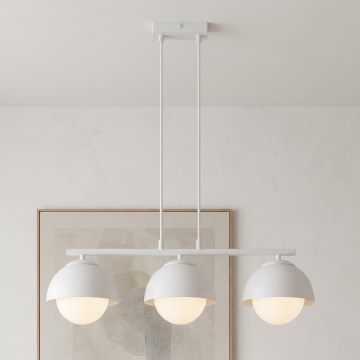BRILAGI - Полилей на кабел COSMO 3xE27/60W/230V бял