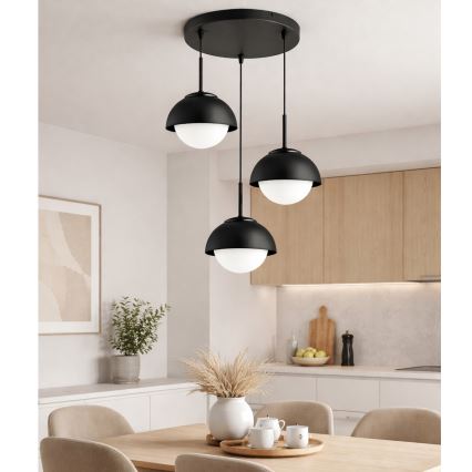 BRILAGI - Полилей на кабел COSMO 3xE27/60W/230V черен