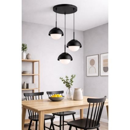 BRILAGI - Полилей на кабел COSMO 3xE27/60W/230V черен