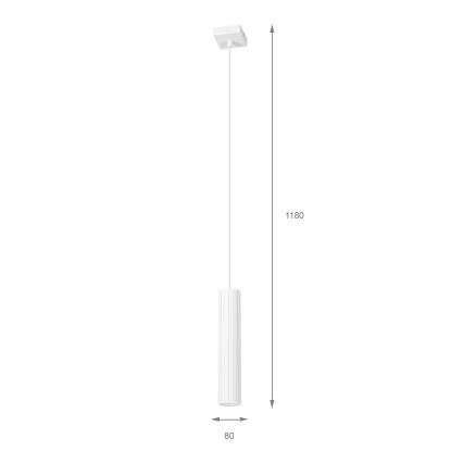 Brilagi - Полилей на кабел CRISPINA 1xGU10/10W/230V бял