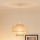 Brilagi - Полилей на кабел DALLAS 1xE27/15W/230V Ø 30 см кафяв/крем/бял