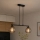Brilagi - Полилей на кабел DIOR 2xE27/60W/230V черно/димно сиво