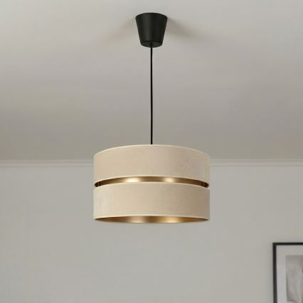 Brilagi - Полилей на кабел DUO-DUO 1xE27/60W/230V диаметър 40 см кремав/златист