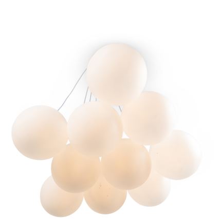 Brilagi - Полилей на кабел GLOBE 10xE14/15W/230V бял