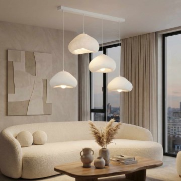 Brilagi - Полилей на кабел LORA 4xE27/40W/230V бяла