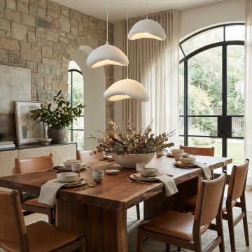 Brilagi - Полилей на кабел LUNA 3xE27/40W/230V Ø 82 см бял