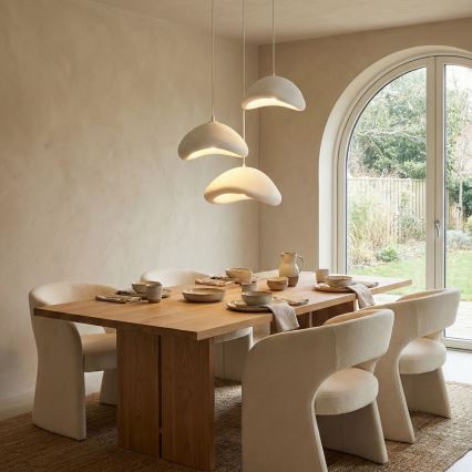 Brilagi - Полилей на кабел LUNA 3xE27/40W/230V Ø 82 см бял