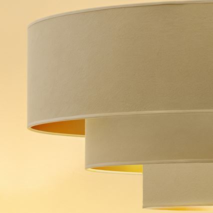 Brilagi - Полилей на кабел LUNETA 3xE27/60W/230V диам. 80 см кремав/златен