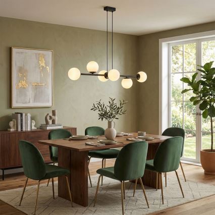 Brilagi - Полилей на кабел MALONY 6xE14/20W/230V черен