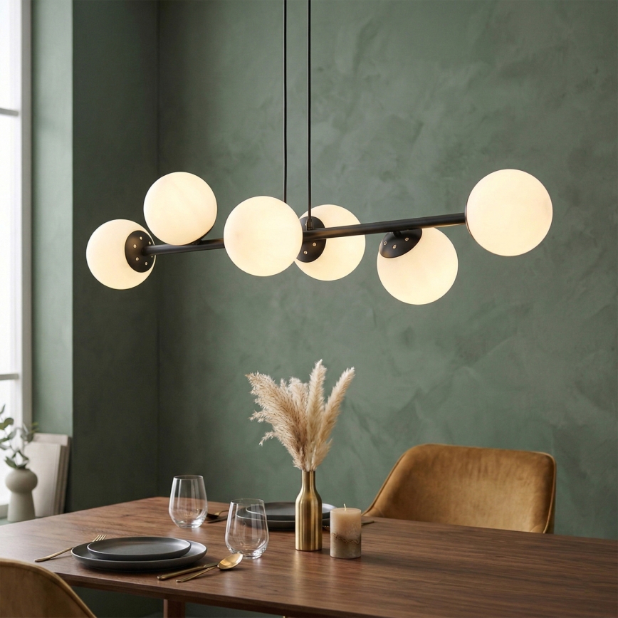 Brilagi - Полилей на кабел MALONY 6xE14/20W/230V черен