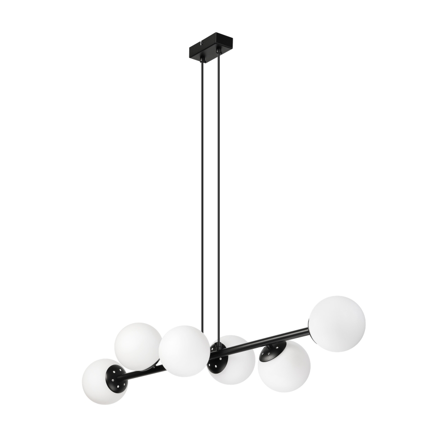 Brilagi - Полилей на кабел MALONY 6xE14/20W/230V черен