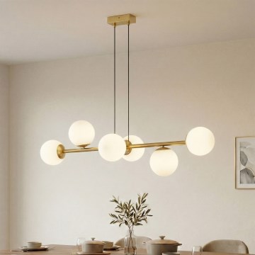 Brilagi - Полилей на кабел MALONY 6xE14/20W/230V златист