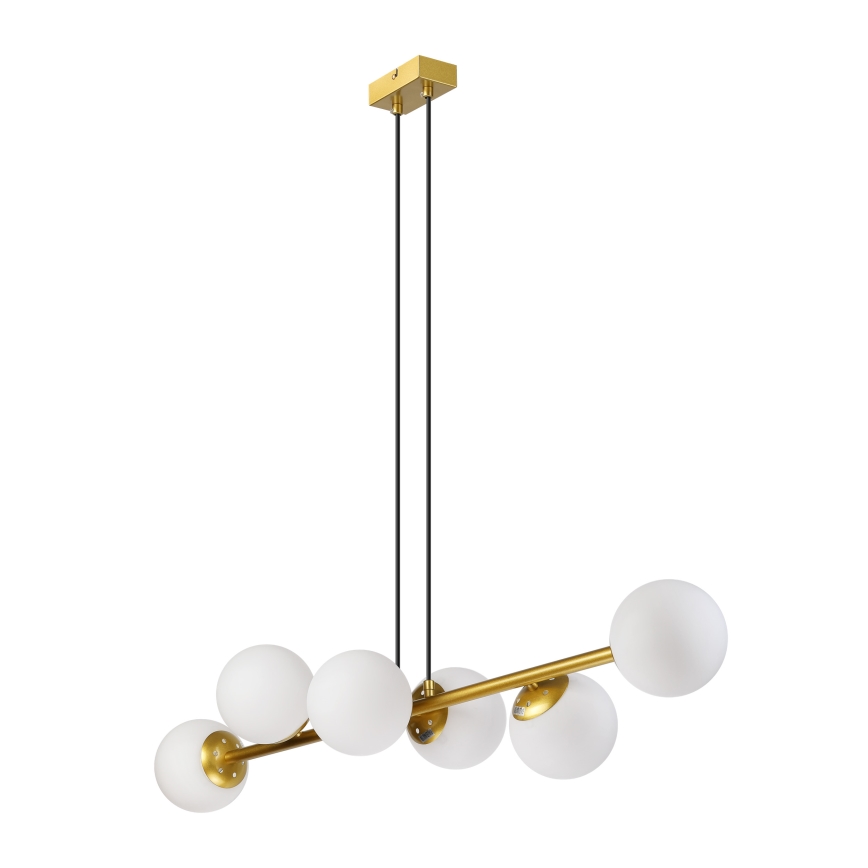 Brilagi - Полилей на кабел MALONY 6xE14/20W/230V златист