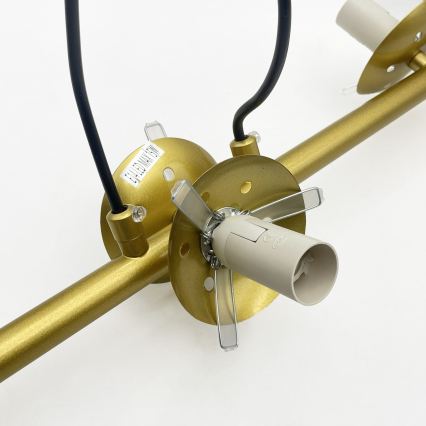 Brilagi - Полилей на кабел MALONY 6xE14/20W/230V златист