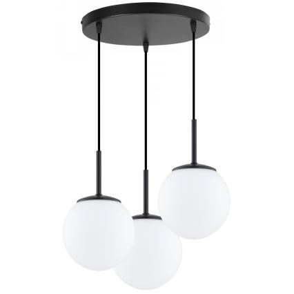 Brilagi - Полилей на кабел MILO 3xE27/60W/230V черен