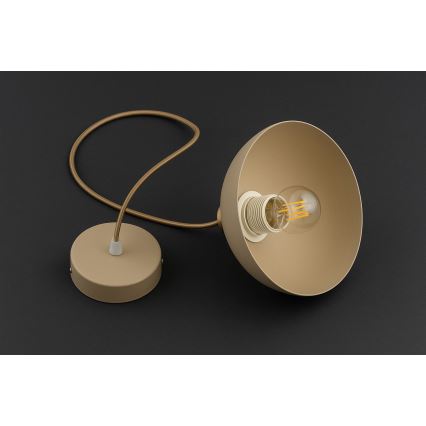 Brilagi - Полилей на кабел MOON 1xE27/60W/230V Ø 18 см бежов/златист