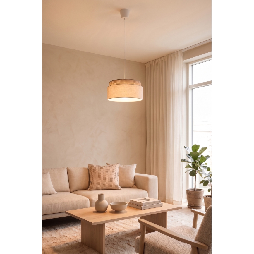 Brilagi - Полилей на кабел PADOVA, 1xE27/60W/230V, Ø 40 см, бежов