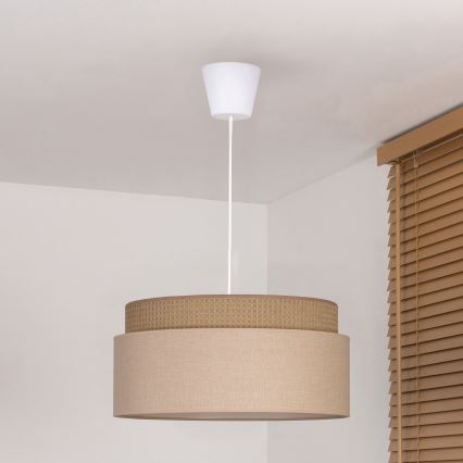 Brilagi - Полилей на кабел PADOVA, 1xE27/60W/230V, Ø 40 см, бежов