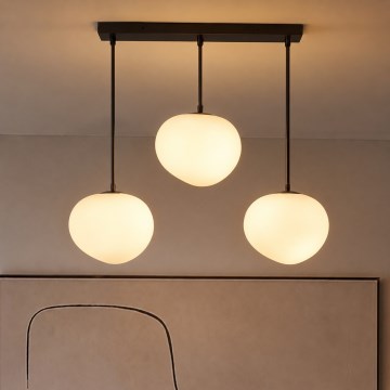 BRILAGI - Полилей на кабел PEBBLES 3xE27/40W/230V черен