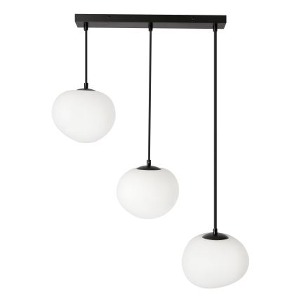 BRILAGI - Полилей на кабел PEBBLES 3xE27/40W/230V черен