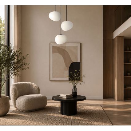 BRILAGI - Полилей на кабел PEBBLES 3xE27/40W/230V Ø 42 cm черен