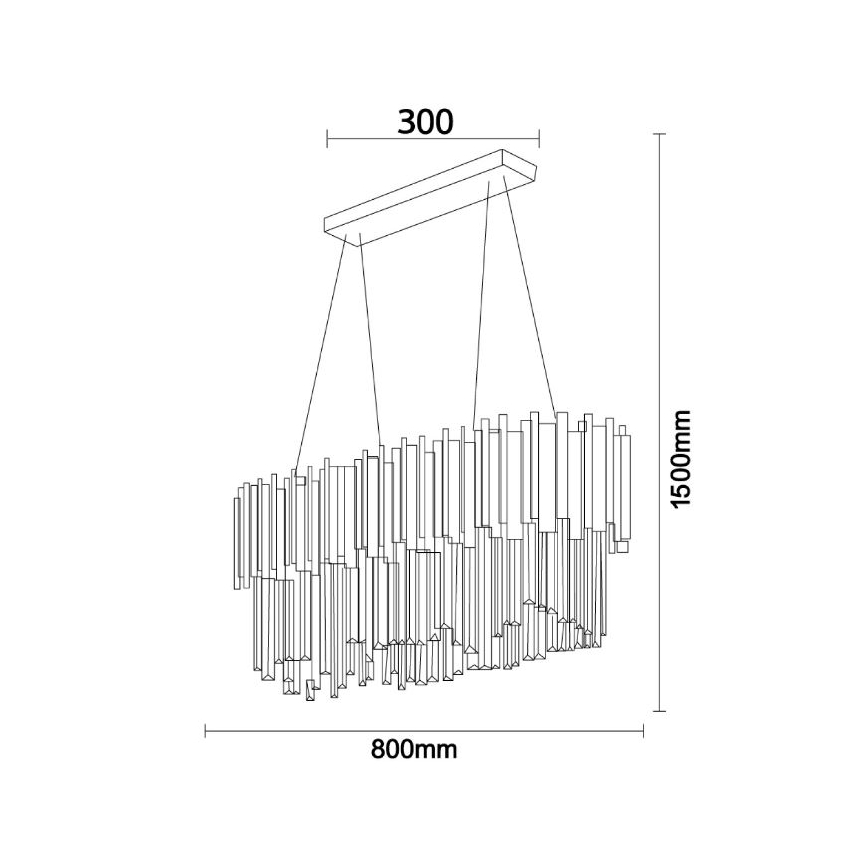 Brilagi - Полилей на кабел PLAZA 10xE14/40W/230V