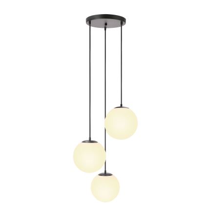 BRILAGI - полилей на кабел POLOS 3xE27/40W/230V Ø 42 см черен