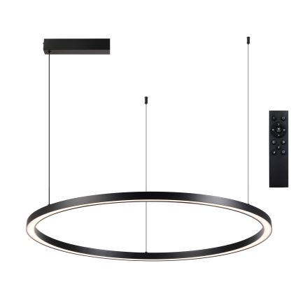 Brilagi - Димируема LED висяща лампа на кабел PORTOFINO LED/98W/230V 3000-6000K черна + дистанционно управление