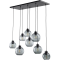 BRILAGI - Полилей на кабел QUADRA 8xE27/60W/230V черен/димно сив
