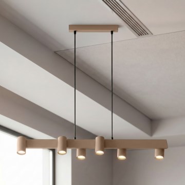 Brilagi - Полилей на кабел SELE 6xGU10/30W/230V бежов