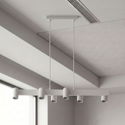 Brilagi - Полилей на кабел SELE 6xGU10/30W/230V бял