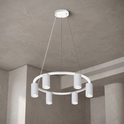 BRILAGI - Полилей на кабел SELE 6xGU10/30W/230V бял