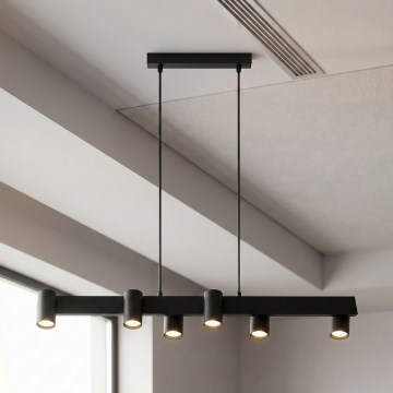 Brilagi - Полилей на кабел SELE 6xGU10/30W/230V черен