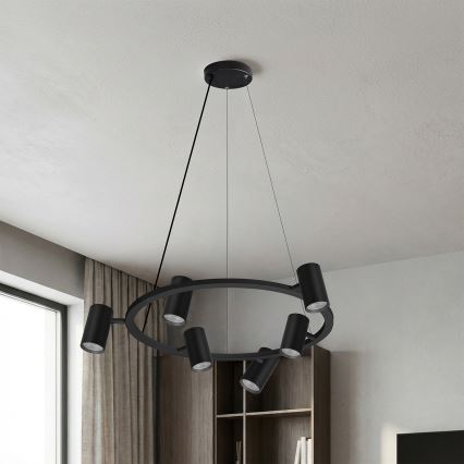 Brilagi - Полилей на кабел SELE 6xGU10/30W/230V черен