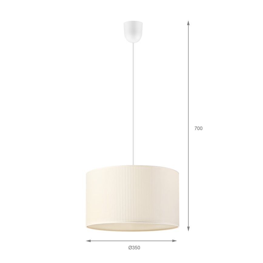 Brilagi - Полилей на кабел SIRIJA MODERN 1xE27/60W/230V Ø 35 см кремав